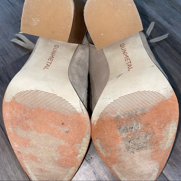 Gunmetal devyn‎ shoes booties perforated - Picture 10 of 10